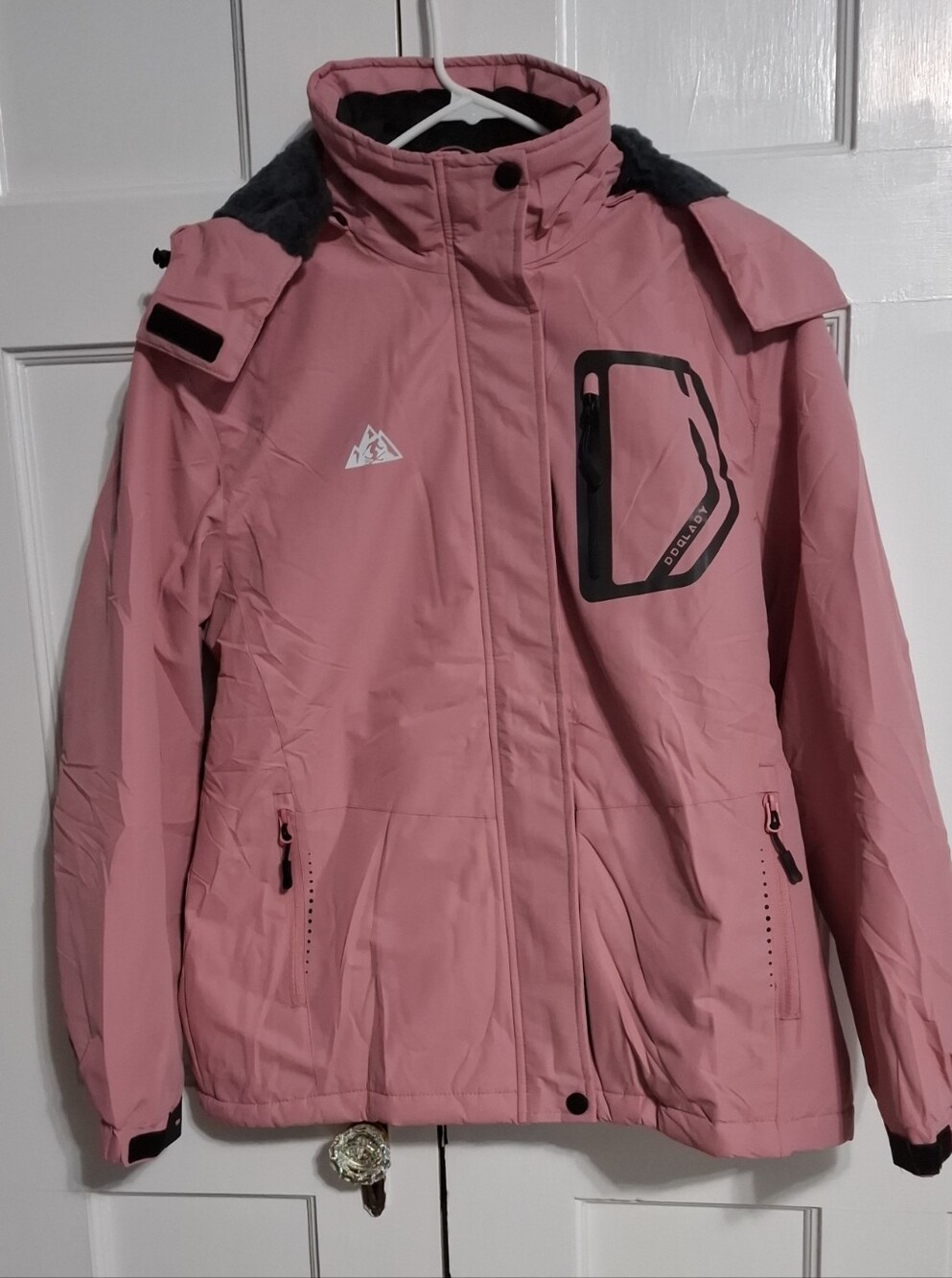 Womens Pink Waterproof Ski Jacket